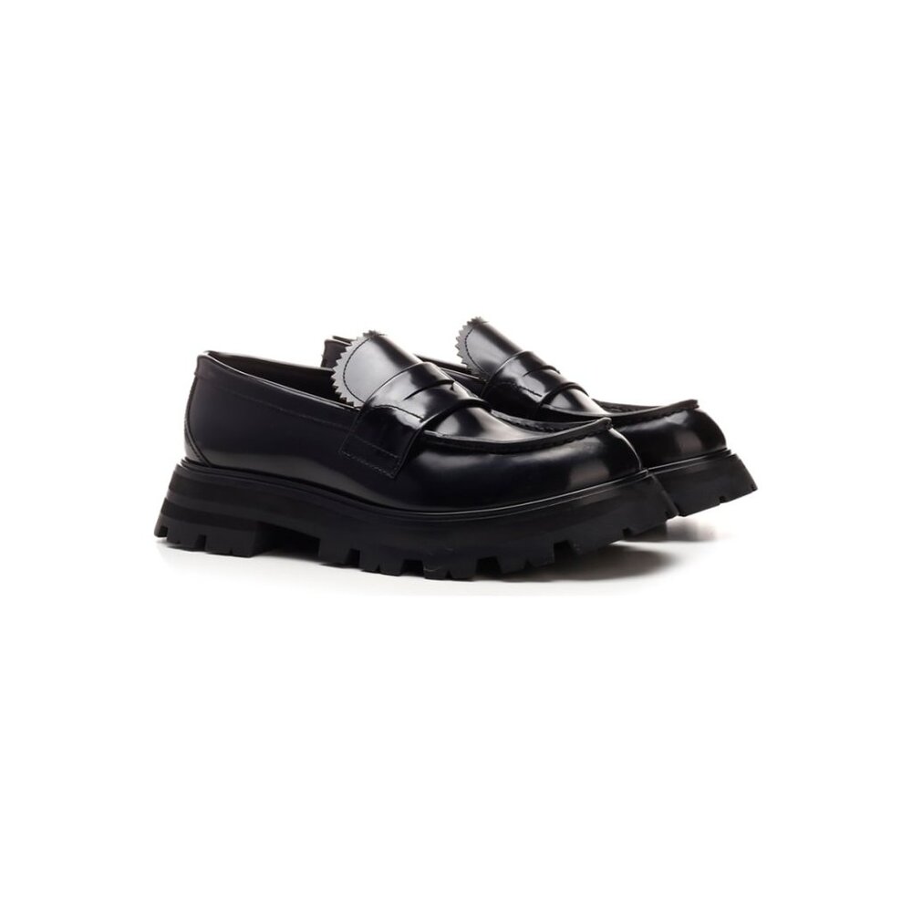 Alexander McQueen Brushed Calfskin Loafers Flats size 39